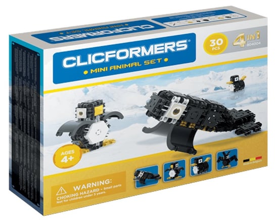 Clicformers, klocki konstrukcyjne Arktyczne zwierzęta, 4w1 Clics Toys