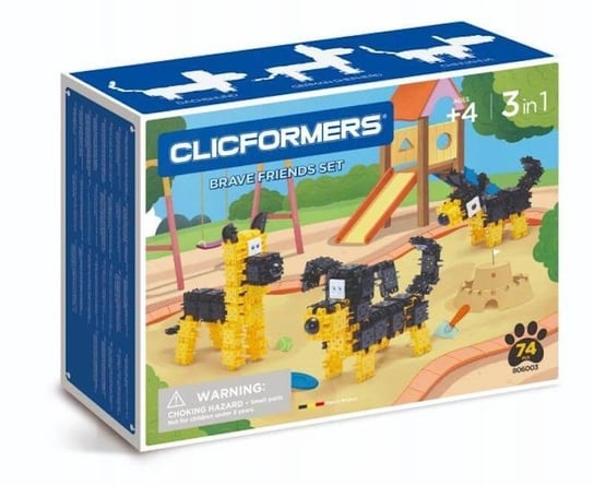 Clicformers, klocki konstrukcyjne Friends 3w1 Clics Toys