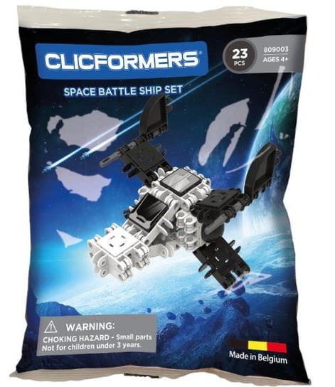 Clicformers Statek Kosmiczny 23 Elementy Woreczek (809003) Clics Toys