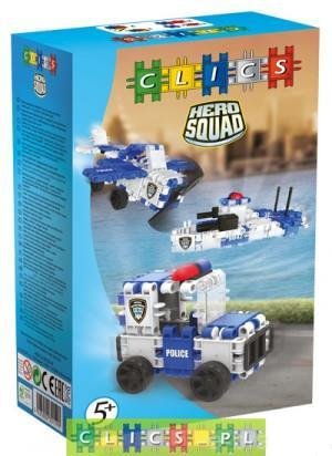 Clics, klocki konstrukcyjne Hero Squad Police Box Clics Toys