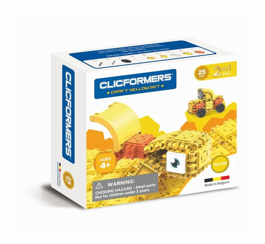 Clics Toys, klocki clics clicformers craft set yellow 25 Clics Toys