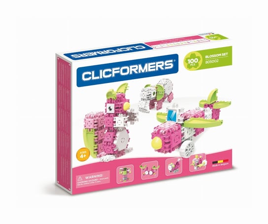 Clics Toys, klocki konstrukcyjne clics clicformers 100 blossom Clics Toys
