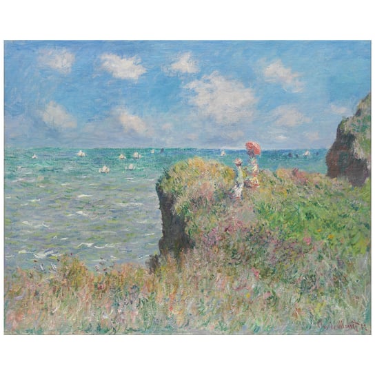 Cliff Walk At Pourville - Claude Monet 60x75 Legendarte