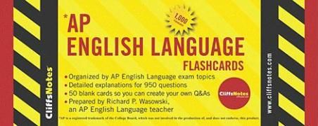 Cliffsnotes AP English Language Flashcards Wasowski Richard P.