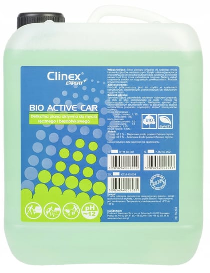 Clinex Bio Active Car Delikatna Piana Aktywna - 5L Clinex