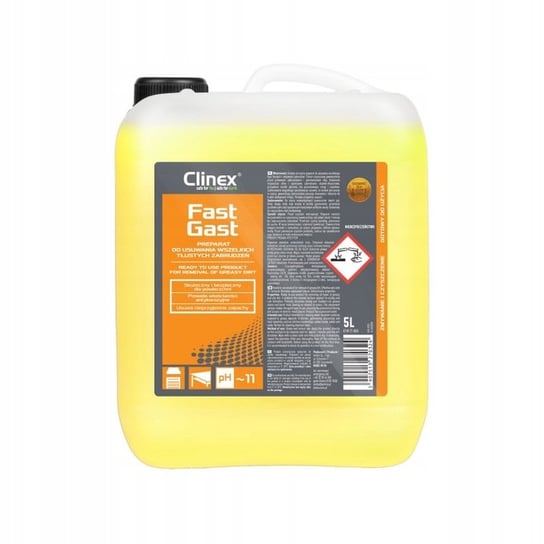 Clinex Fastgast - Płyn Do Tłustych Zabrudzeń 5L Clinex