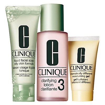 Clinique, 3 kroki Clinique nr 3 do skóry mieszanej w kierunku tłustej, zestaw kosmetyków, 3 szt. Clinique
