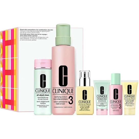 Clinique, Great Skin Everywhere: For Combination Oily Skin, zestaw prezentowy Kosmetyków, 6 Szt. Clinique