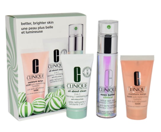 Clinique, Zestaw Even Better Clinical, 30ml+Moisture Surge 100H, 30ml+All About Clean 2-In-1, 30ml Clinique