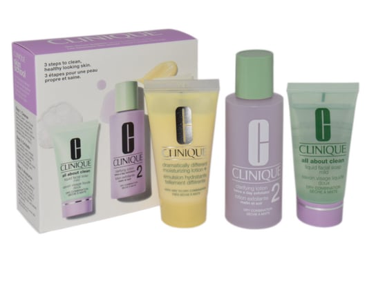 Clinique, zestaw prezentowy kosmetyków do pielęgnacji twarzy, 3 szt. Clinique