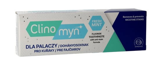 Clinomyn, Fresh Mint, pasta do zębów dla palaczy, 75 ml Clinomyn