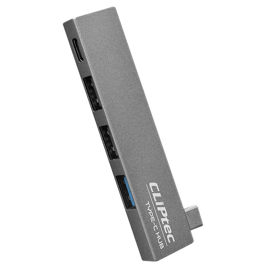 Cliptec Adapter Hub - Typ C Na Usb 3.1 + 2Xusb 2.0 + Typ C - Conquer Rzh623 Szary TopTel