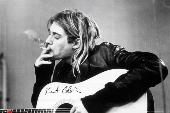 Close, Plakat, CLOSE, Kurt Cobain Smoking Nirvana, 91,5x61 cm Close