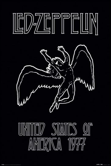 Close, Plakat, Led Zeppelin United States Of America 1977, 61x91,5 cm Close