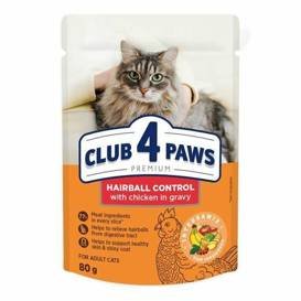 Club 4 Paws Kot Saszetka 80G Hairball Control Indyk Club 4 Paws