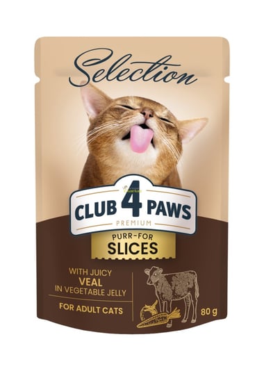Club 4 Paws Selection Slice Cielęcina 85g Inny producent