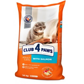 CLUB 4 PAWS Sucha karma dla kotów - Łosoś 14 kg Club 4 Paws