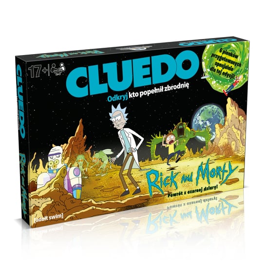 Cluedo Rick i Morty, gra logiczna, Winning Moves, gra planszowa, logiczna, Winning Moves Winning Moves