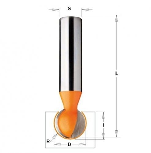 Cmt Frez Kulisty Hm R= 6,35 D=12,7 I=11 S=8 L=57,15 CMT