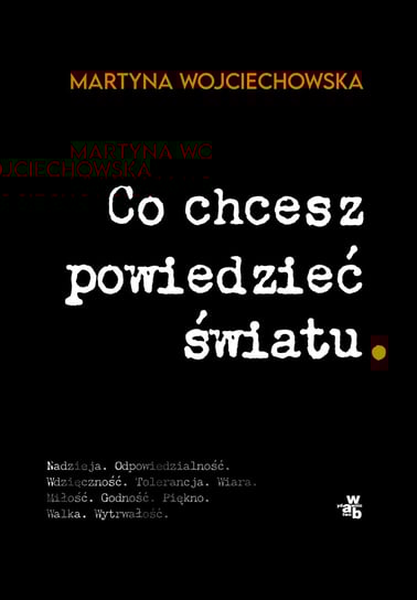 Co chcesz powiedzieć światu Wojciechowska Martyna