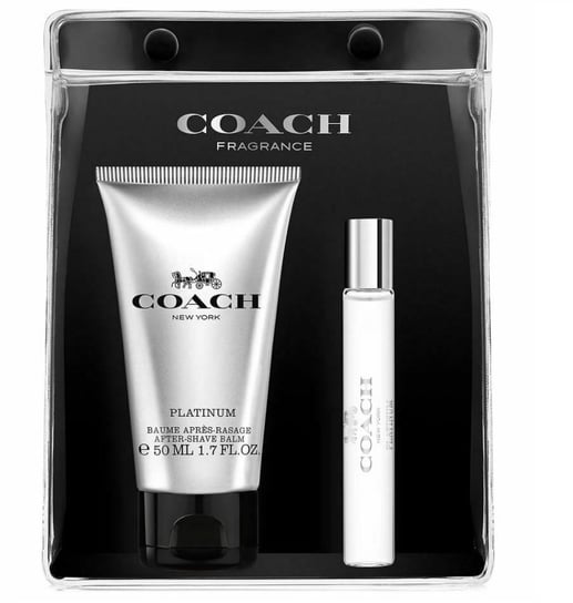 Coach, Platinum, zestaw kosmetyków, 2 szt. + kosmetyczka Coach