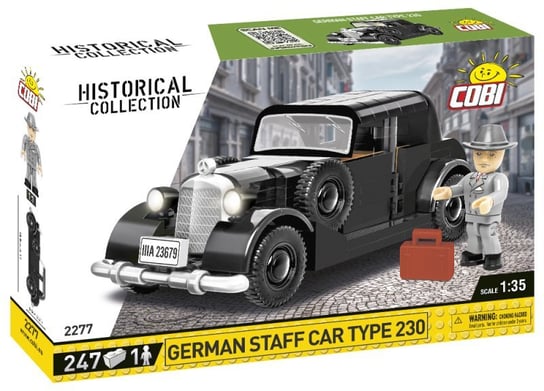 Cobi, 2277 Historical Collection WWII German Staff car type 230 247 klocków COBI