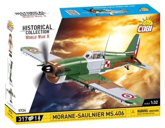 COBI, Historical Collection WW II, Morane - Saulnier 406, 5724 COBI