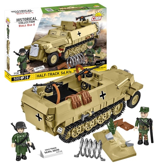 COBI Historical Collection WWII, pojazd half track sd.kfz 251/10 500 kl., COBI-3130 Inna marka