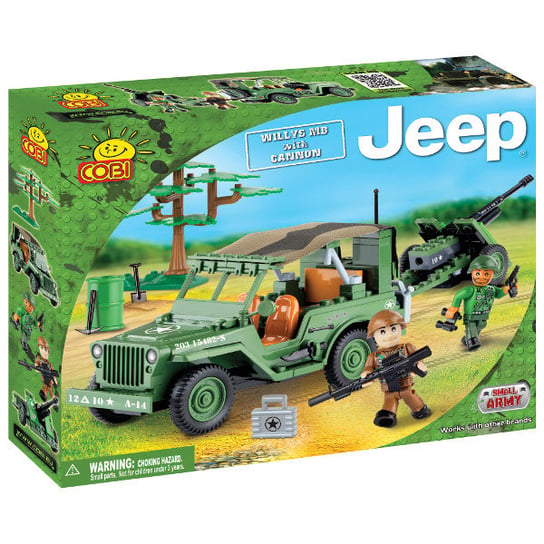 Cobi, Jeep, klocki Jeep Willys MB z działkiem COBI