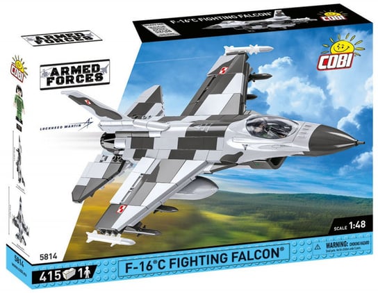 COBI, klocki Armed Forces, Fighting Falcon PL 408 F-16C, 5814 COBI