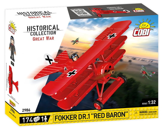 COBI, klocki, Fokker Dr.1 Red Baron 2986 COBI