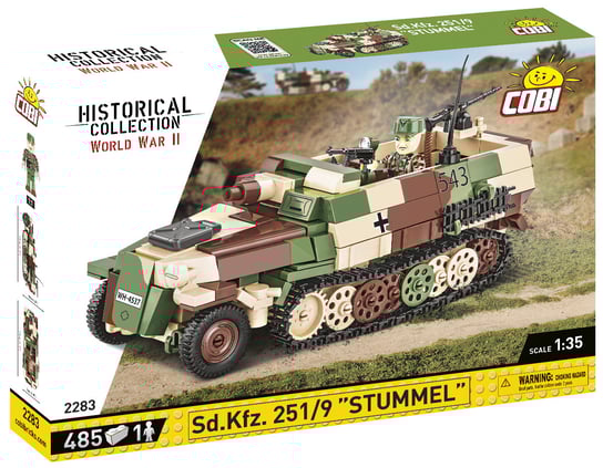 Cobi, klocki, Historical Collection WW II, Transporter półgąsienicowy STUMMEL, 2283 COBI