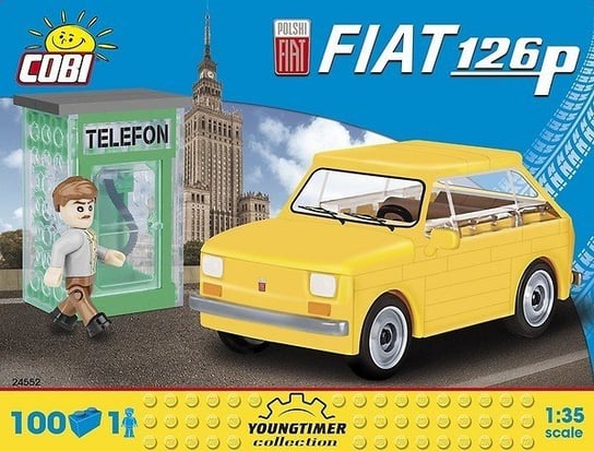 Cobi klocki, klocki Cars Fiat 126p z figurką COBI