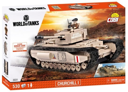Cobi, klocki plastikowe World of Tanks Churchill I, COBI-3031 COBI