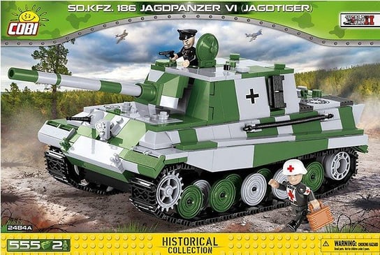 Cobi, klocki Samochód Jagdpanzer VI Jagdtiger Sd.Kfza 186, 2484 COBI