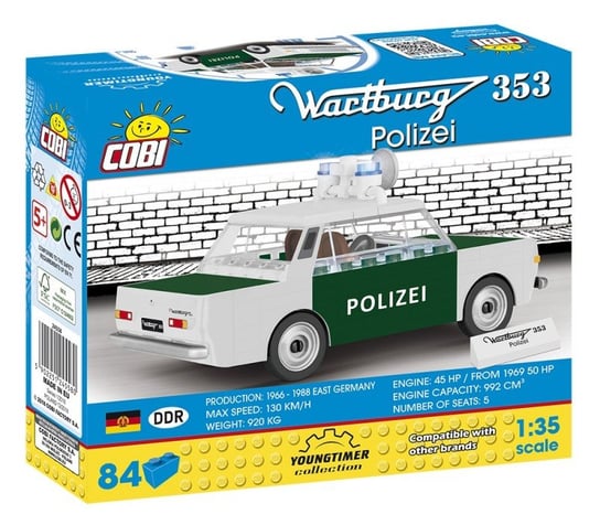 Cobi, model Wartburg 353 Polizei, COBI-24558 COBI