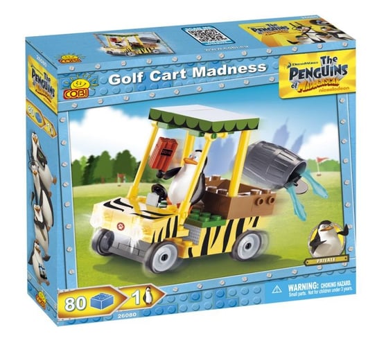 Cobi, Pingwiny z Madagaskaru, klocki Wózek golfowy, COBI--26081 COBI