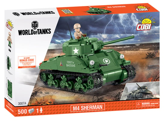 Cobi Small Army, klocki Czołg WOT Sherman A1/Firefly, COBI-3007A COBI