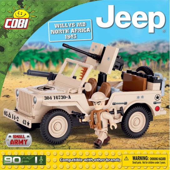 Cobi Small Army, klocki Jeep Willys MB Północna Afryka, COBI-24093 COBI