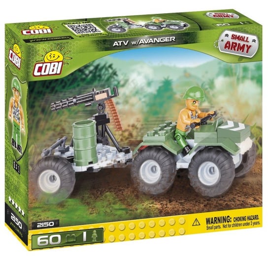 Cobi Small Army, klocki Quad wojskowy ATV w/Avanger, COBI-2150 COBI
