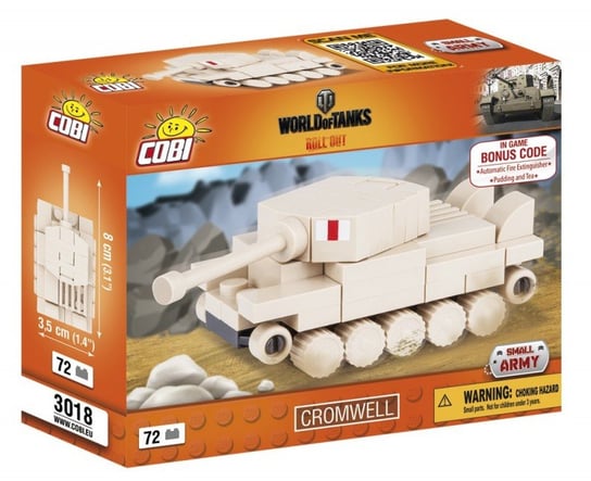 Cobi Small Army, World of Tanks, klocki Nano Tank Cromwell, COBI-3018 COBI