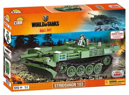 Cobi, World Of Tanks, klocki Czołg 3023 Wot Stridsvagn 103, COBI-3023 COBI