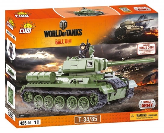 Cobi, World Of Tanks, klocki Czołg WOT T34/85, COBI-3005A COBI