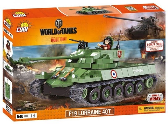 Cobi, World Of Tanks, klocki F19 Lorraine 40T, COBI-3025 COBI