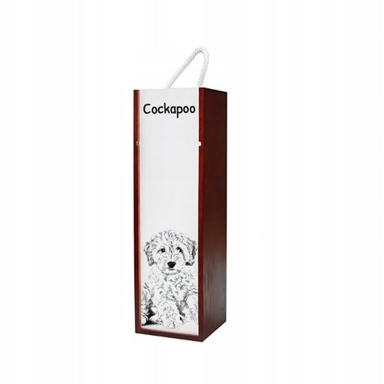 Cockapoo Pudełko na wino z grafiką zdjęciem Inna marka