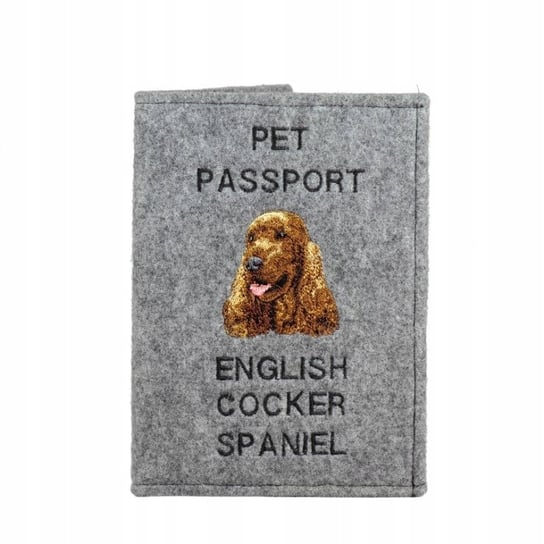Cocker spaniel Haftowany pokrowiec na paszport Inna marka