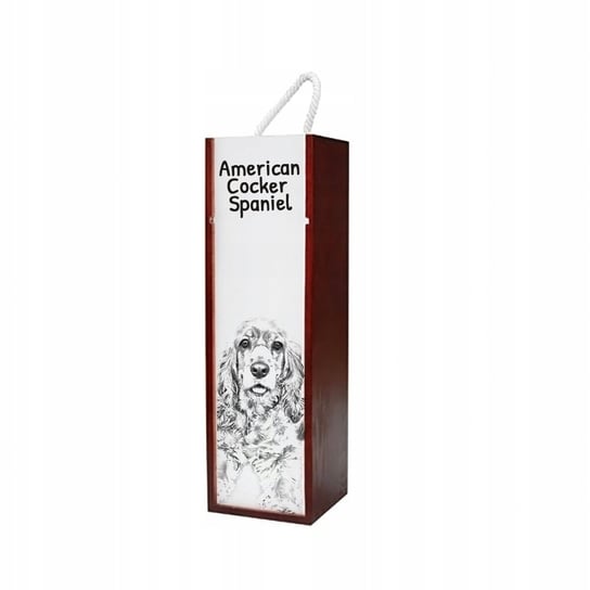 Cocker spaniel Pudełko na wino, alkohol, z grafiką Inna marka