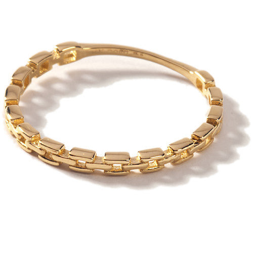 Cocky Jewellery, Pierścionek z łańcuszkiem ze złota 14K-Złoto, rozmiar 8 Cocky