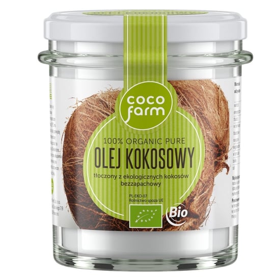 Coco Farm Bio - Olej Kokosowy 100% Organic Pure 260 Ml (240g) - Linia Premium COCO FARM
