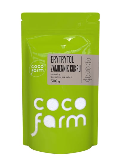 Coco Farm Erytrytol Zamennik Cukru Naturalny Bez Cukru, Bez Kalorii 300G COCO FARM